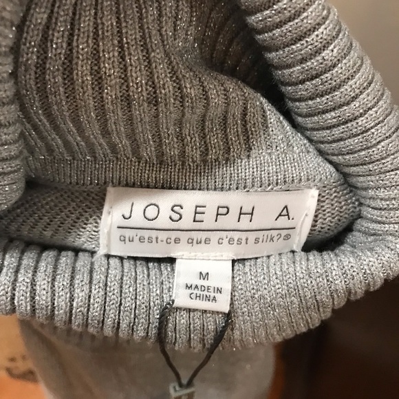 ▪️JOSEPH A Silver Glitter Turtleneck - Picture 8 of 9